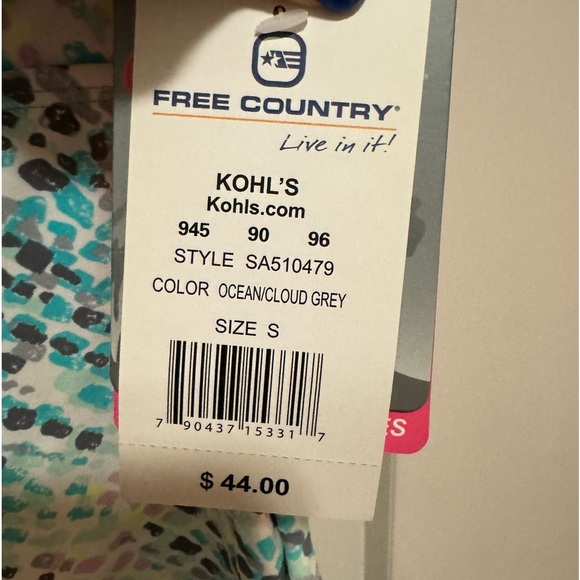 Free Country - 2 Swimsuit tops with one matching bottoms; all size Small NWT - Picture 10 of 15